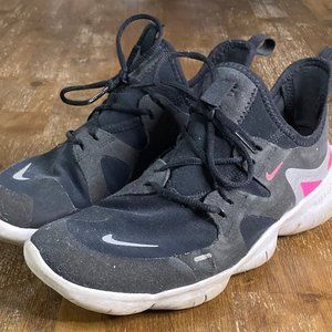NIKE Free Run 5.0 Girls 7Y - Womens 8.5 - Black Sneakers Shoes AR4143-002